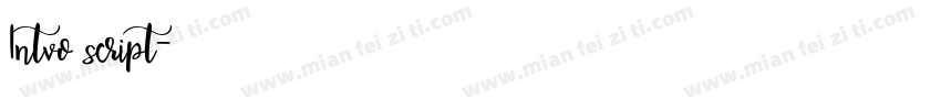 Intvo script字体转换
